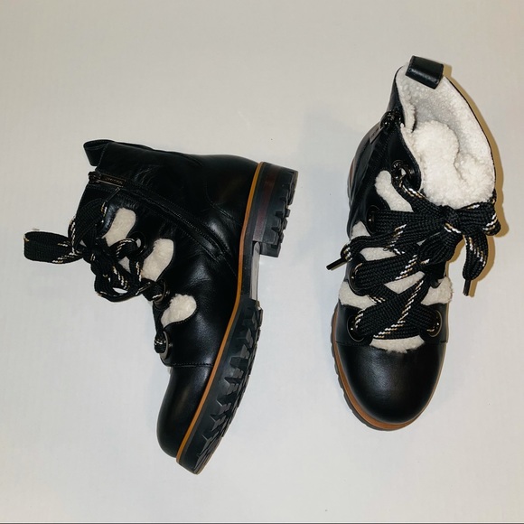 NEW JIMMY CHOO Bei Ankle Leather Combat Boots - Picture 10 of 16